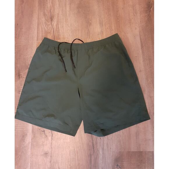 Chubbies Green Floral Layered Hybrid Active Board Shorts XXL 7" Inseam Trunks - Picture 1 of 4